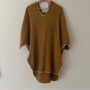 Parachute Beach Poncho Gauze Cotton Hooded Swim Cover Turkish Organic Size Small